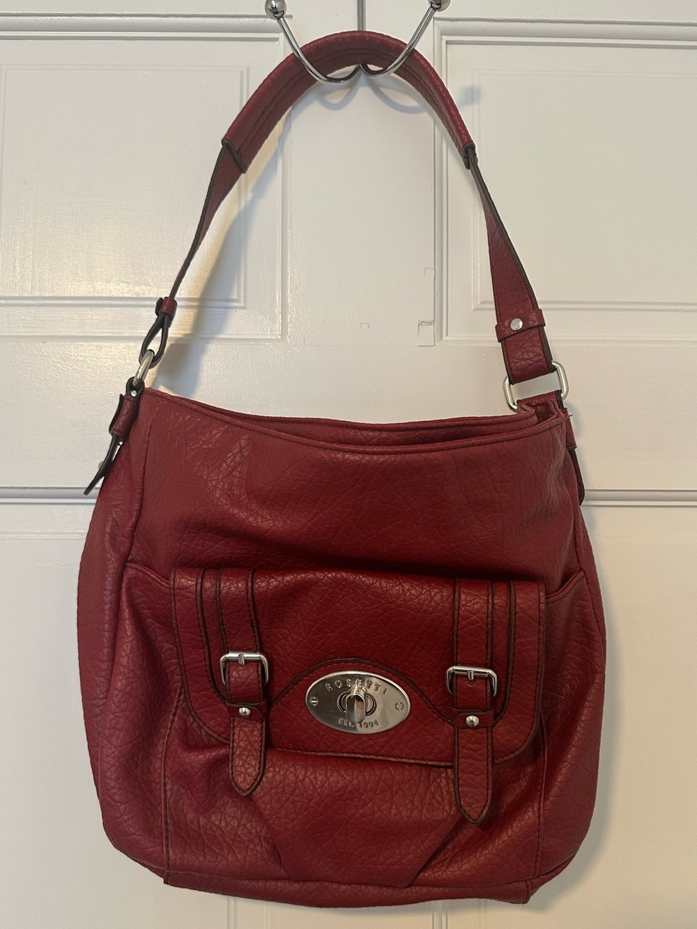 Rossetti Women’s Red Leather Shoulder Bag
